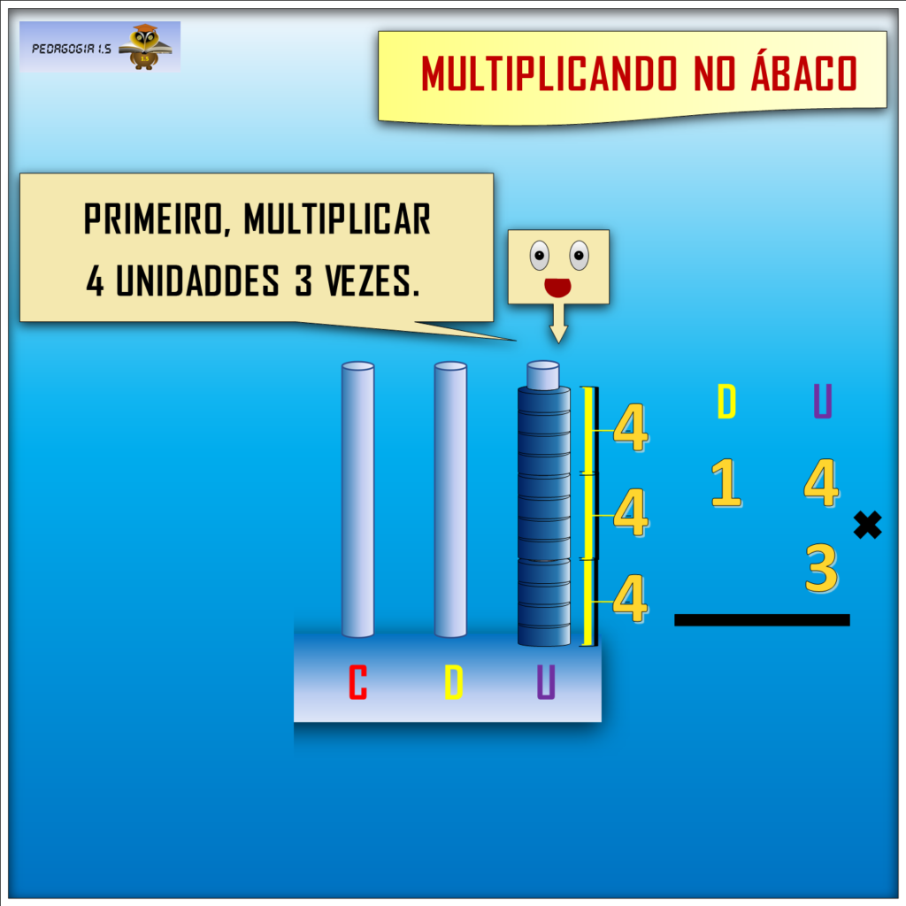 Contas de Multiplicação - 3º ano e 4º ano - Atividade de Matemática